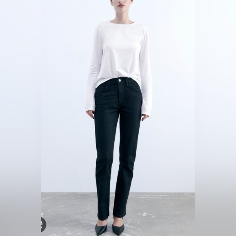 Zara‎ Women’s Jeans “The Slim Full Length” Black Size S